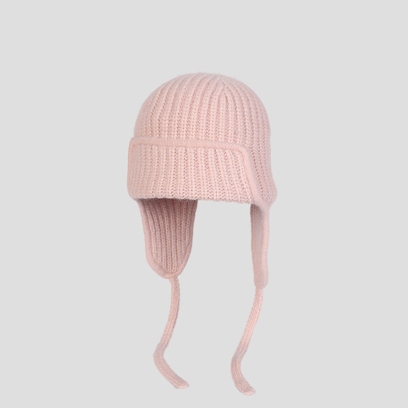 Double-layer Thickened Winter Warm Ear Protection Knitted Hat