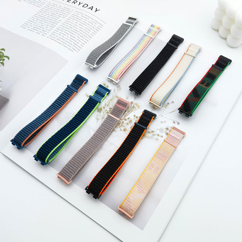 Simple All-match Velcro Nylon Loopback Strap