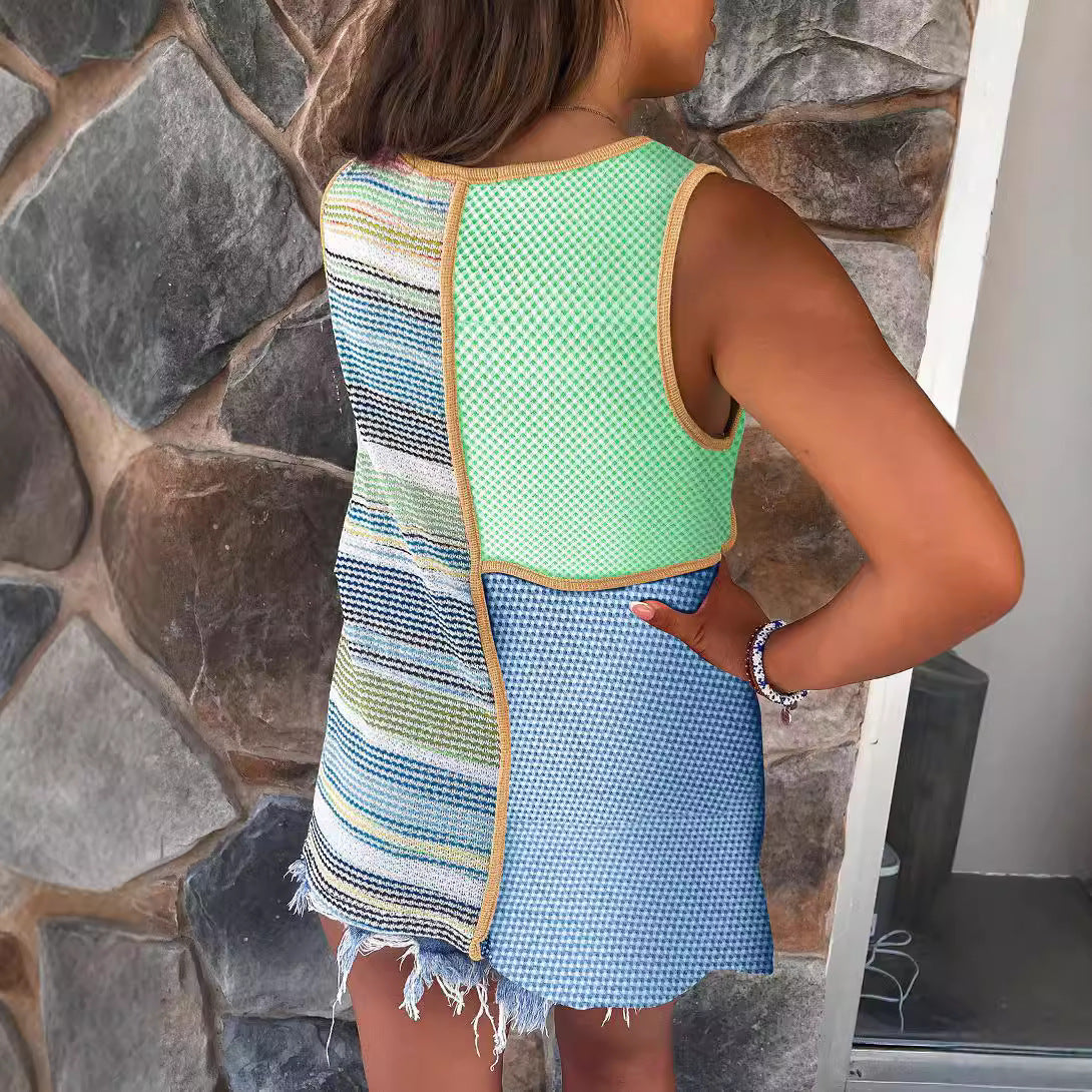 Sexy V-neck Sleeveless Tank Top For Women