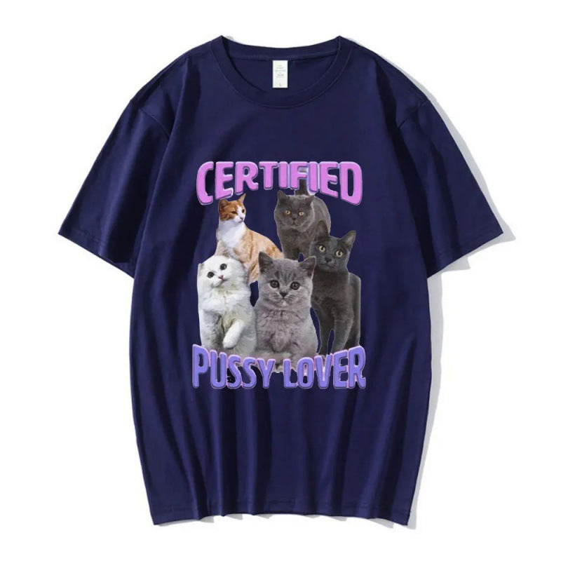 Certified Pussy Lover Cat Meme Shirt