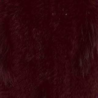 Rabbit Fur Woven Fur Triangle Shawl