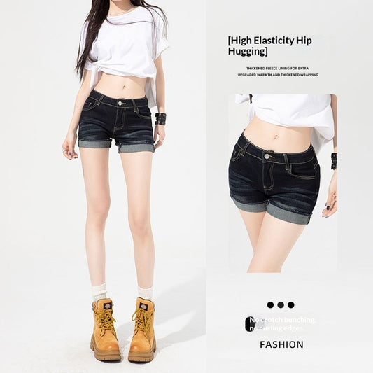Women's High-Waisted Slim-Fit Thin Denim Jeans