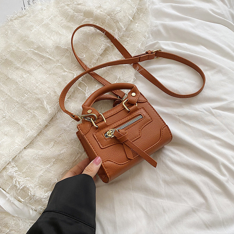 Women's Fashion Solid Color Biker Shoulder Bag