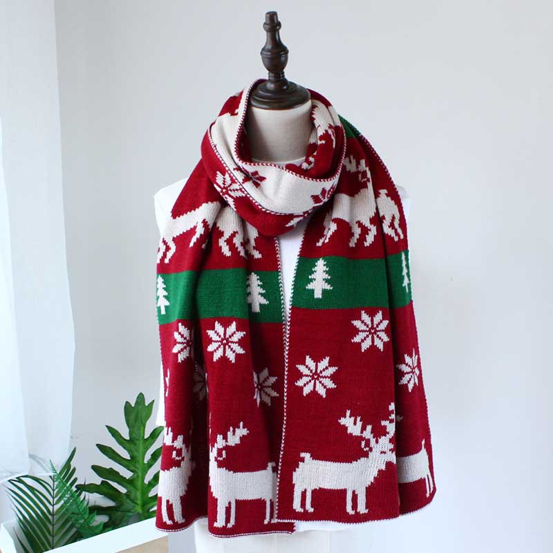 Cute Student Knit Woolen Scarf In Winter