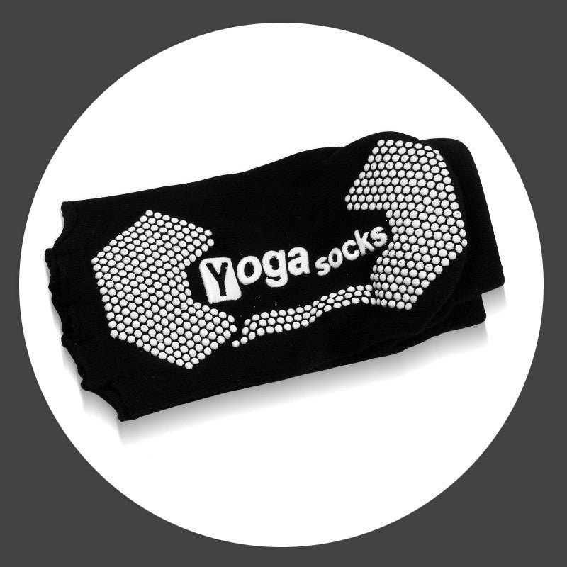 Kvinder Yoga Sokker Skridsikre Fem Fingre Rygløse Bomuld Silikone Skridsikre 5 Tå Vinter Kvindelige Ballet Gym Fodpleje Sokker 1 par