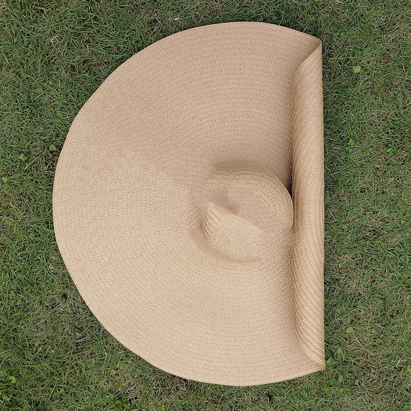 New Women's European And American Big Brim Straw Hat Foldable