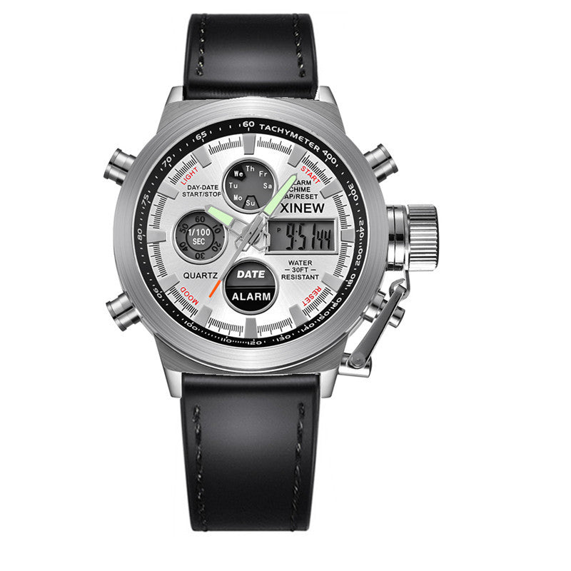 Men's Fashion Belt Multi-functional Watch