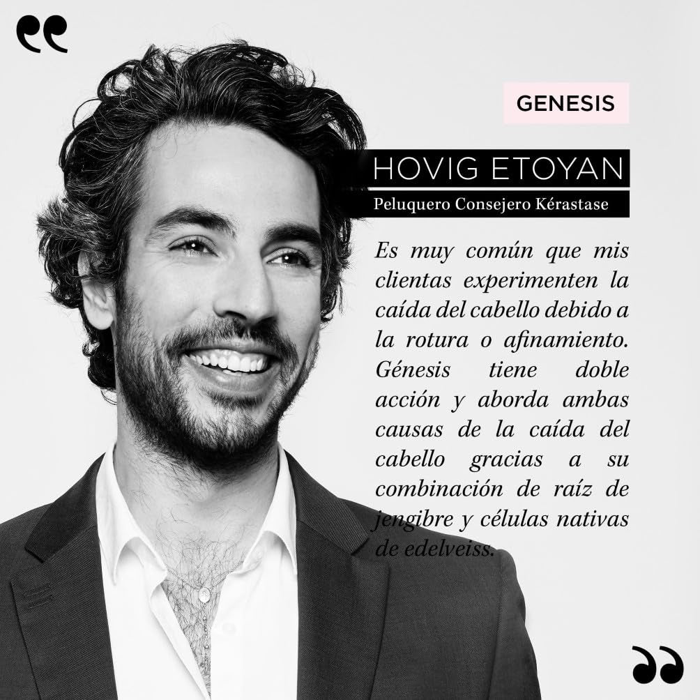 Kérastase Genesis, Acondicionador Fortificante, Tratamiento Anticaída, Sin Sulfatos Ni Siliconas, Desenredante, Para Pelo Frágil O Debilitado, Fondant Renforçateur, 200 Ml.