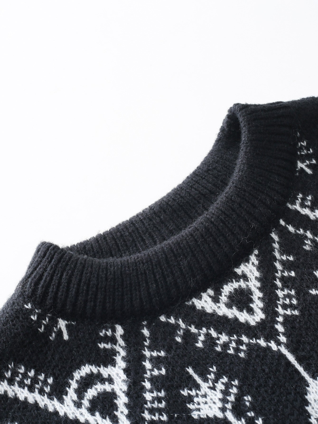 National Fashion Ethnic Style Sweater Autumn And Winter Jacquard Retro Diamond