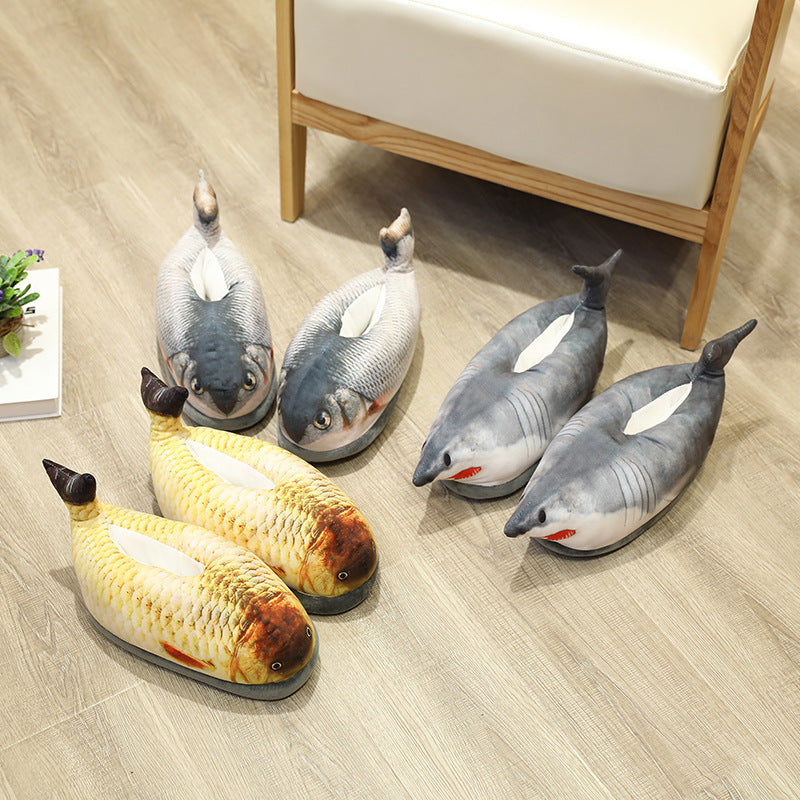 Fully Enclosed Warm Indoor Cotton Slippers