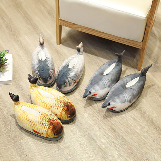 Fully Enclosed Warm Indoor Cotton Slippers