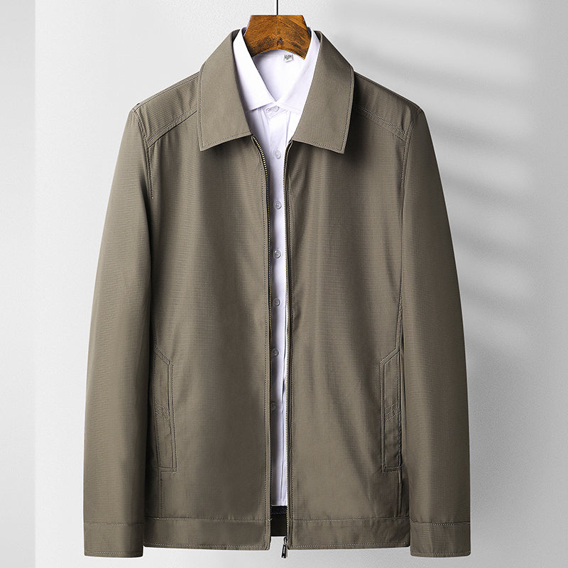 Spring And Autumn Style Middle Aged And Elderly Men Lapel Top