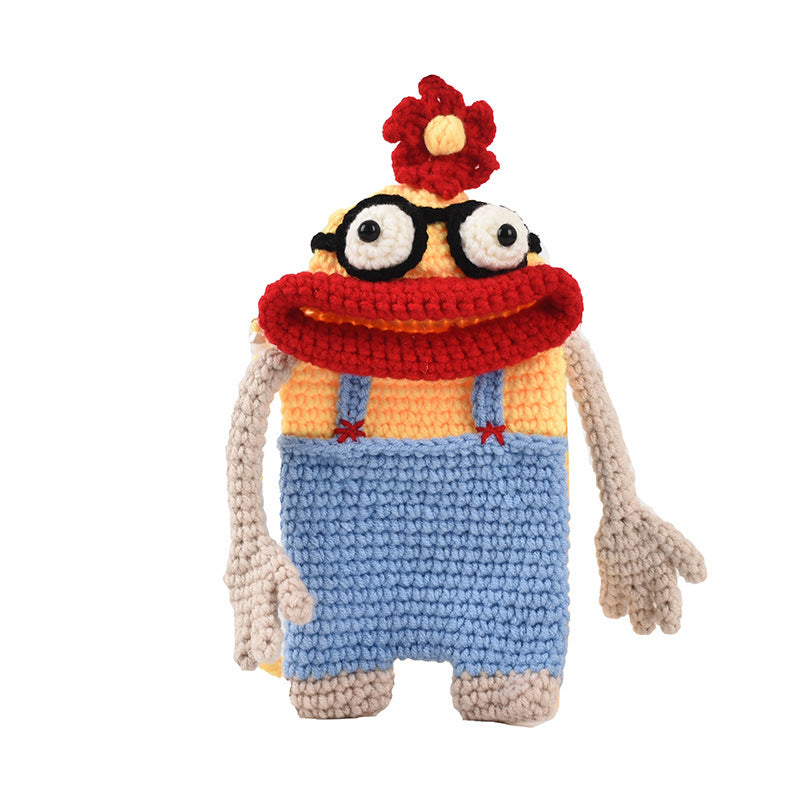 Handmade DIY Knitted Phone Crossbody Bag