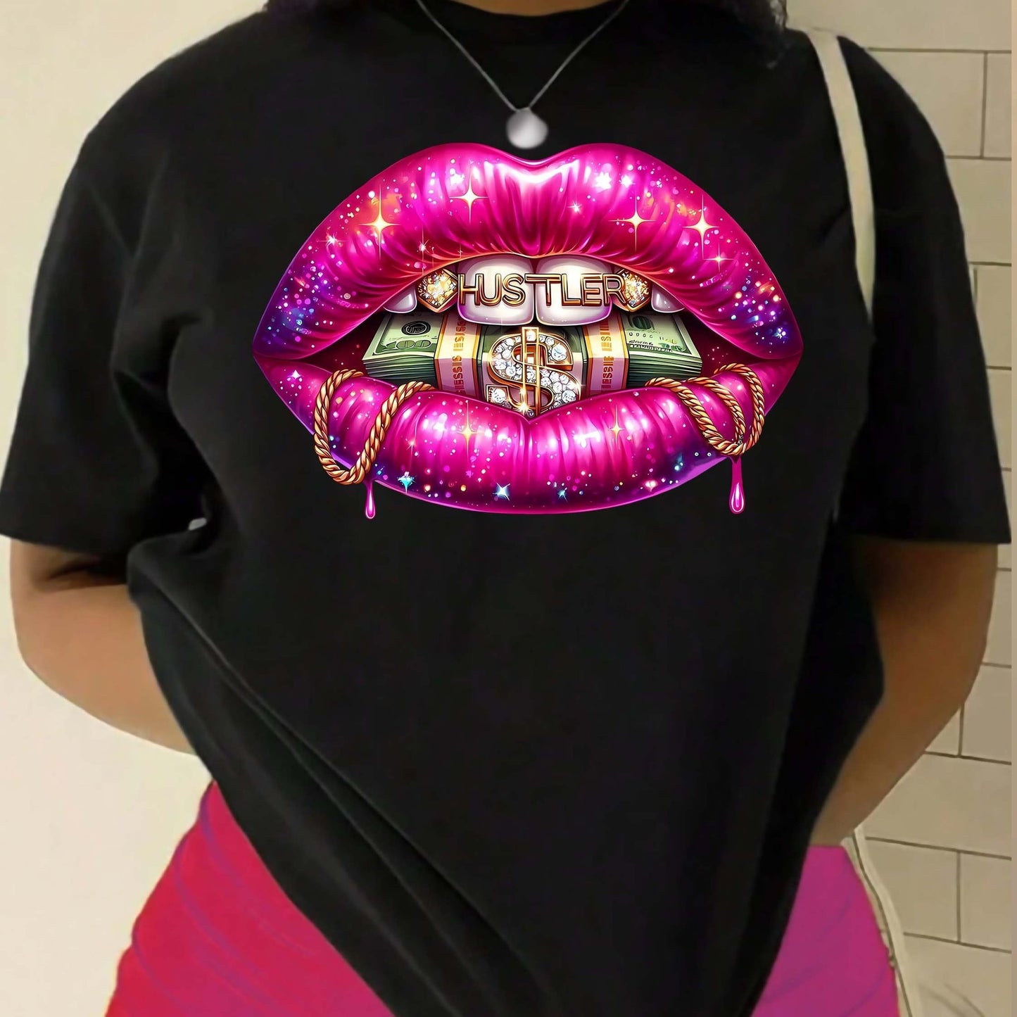 Women's Creative Casual Simple 3D Printed Short Sleeve
