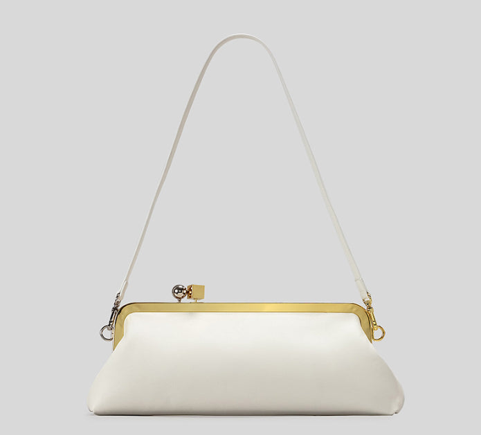 Mirror Baguette High-end Spherical Metal Block Clip Bag
