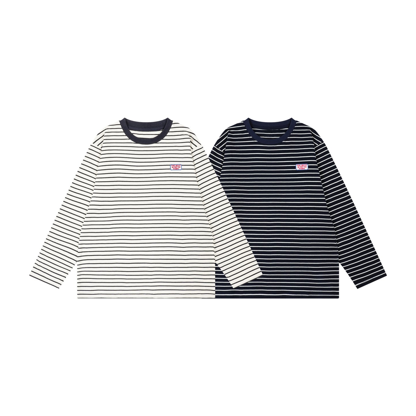 Japanese-style Retro Striped Base Layer Shirt Casual Long-sleeve Trendy T-shirt