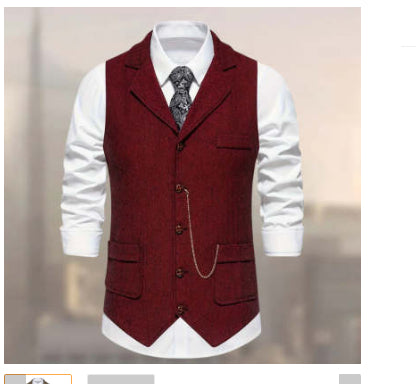 Ny Retro Sildebensmønstret Afslappet Vest Multi-lomme Tough Guy Vest