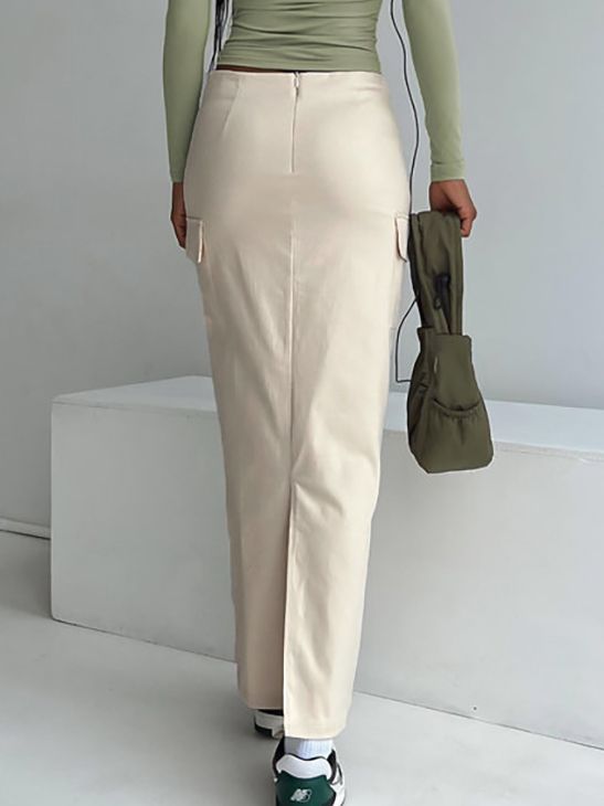 Women's Fashionable All-matching Tied High Waist Skirt
