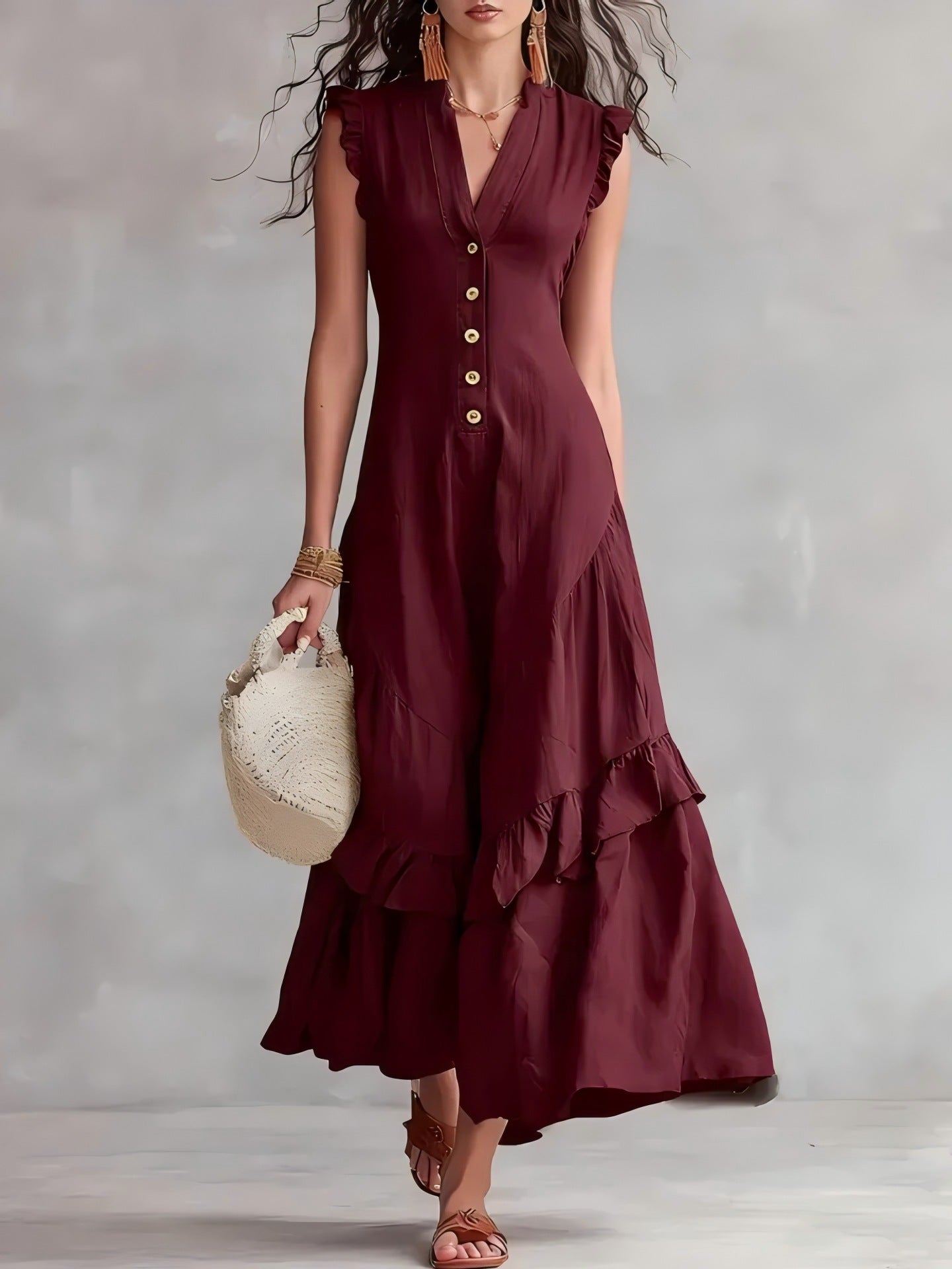 Elegant And Sophisticated Sleeveless Womens Dress