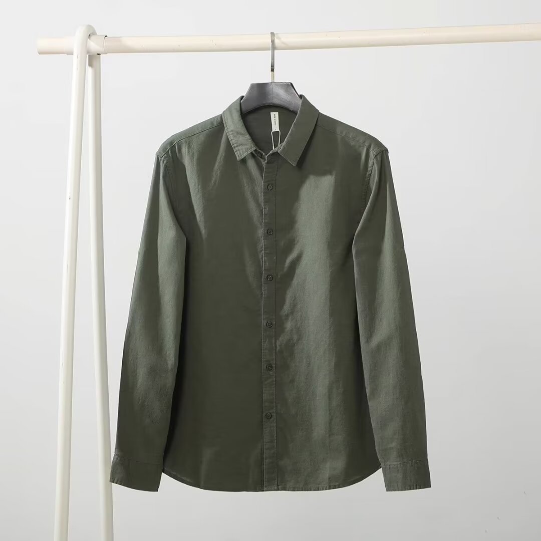 Men's Loose And Simple Artistic Youth Leisure Linen Shirt