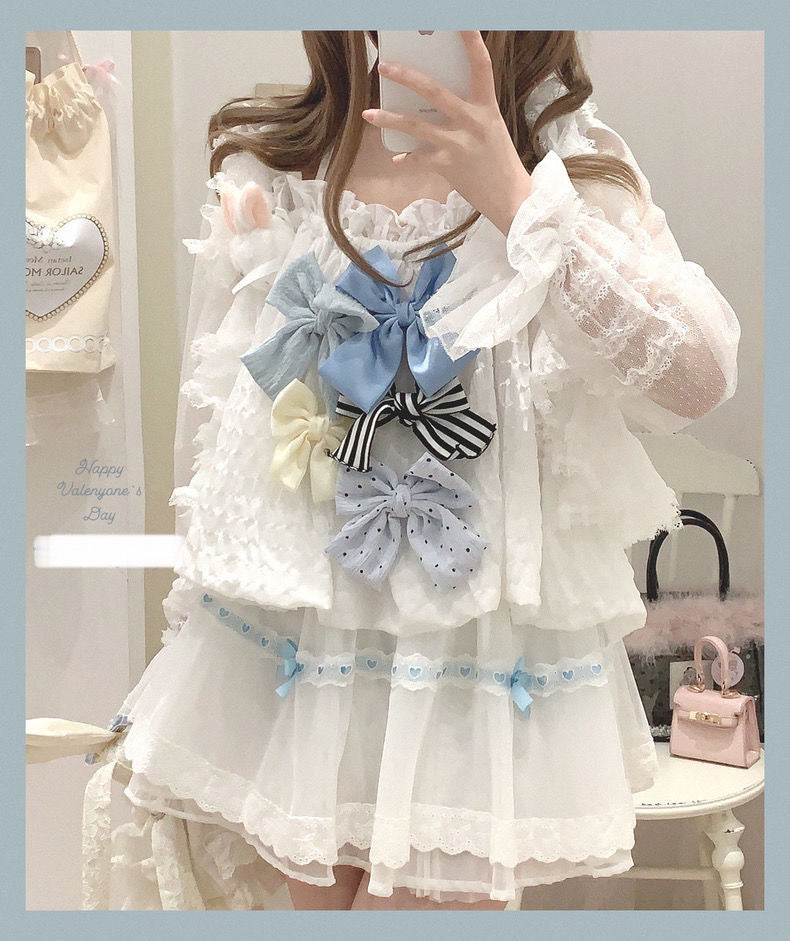 Lace Ribbon Lace Skirt