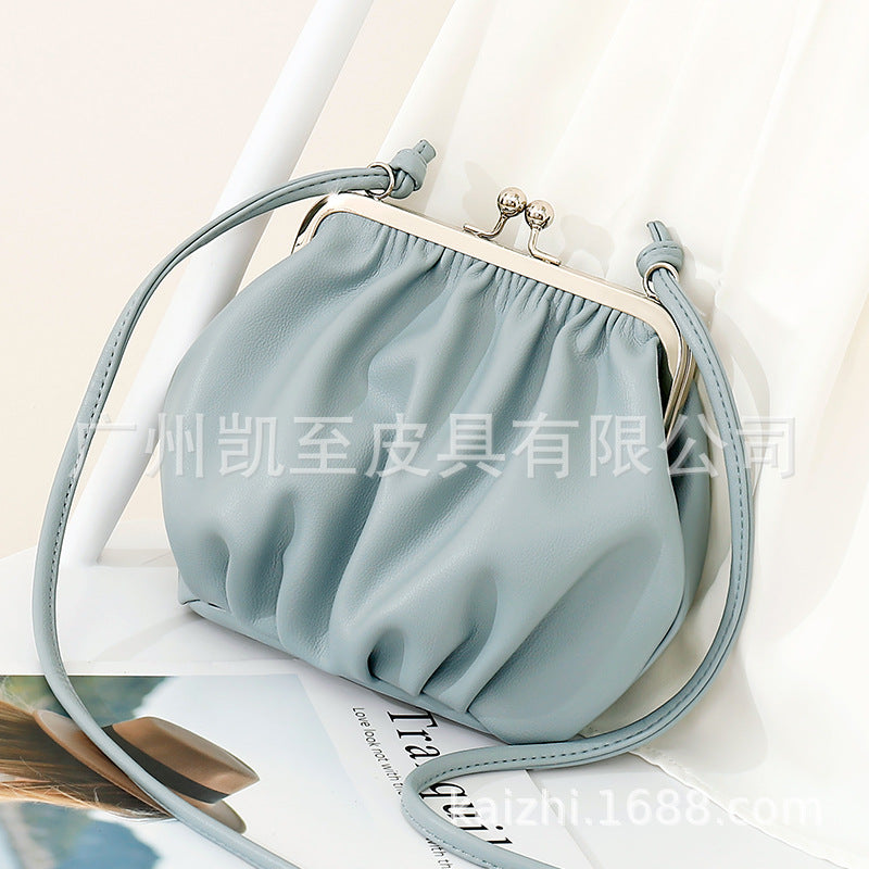 Pleated Fashion Shoulder Women's Cross-body Bag