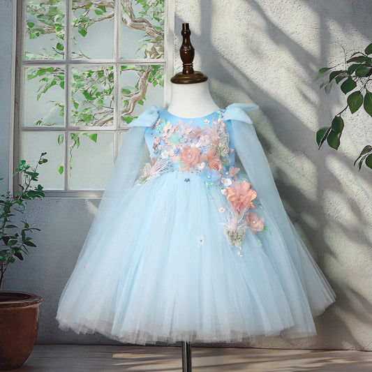 Cute Bow-tied Fairy Dress For Kids
