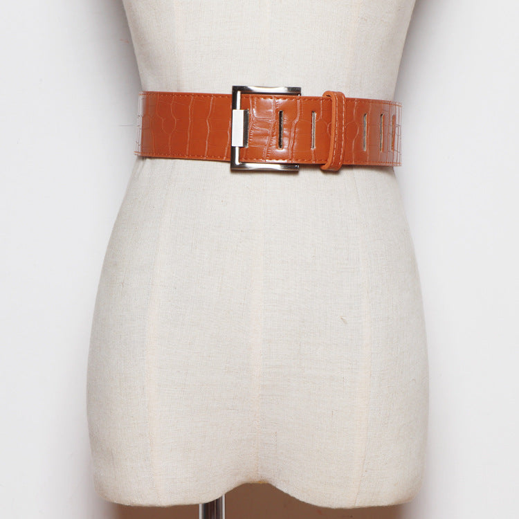Leather Pin Buckle Imitation Leather PU Belt