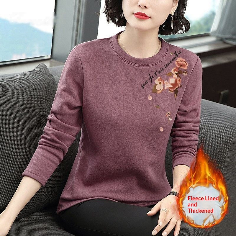 Womens Fashion Plus-Size Slim-Fit Long-Sleeve Sweater