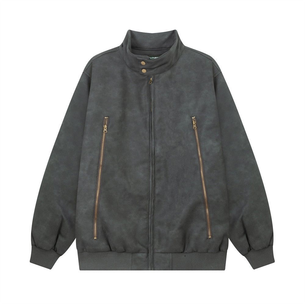 Biker's Leather Jacket Men's Punk