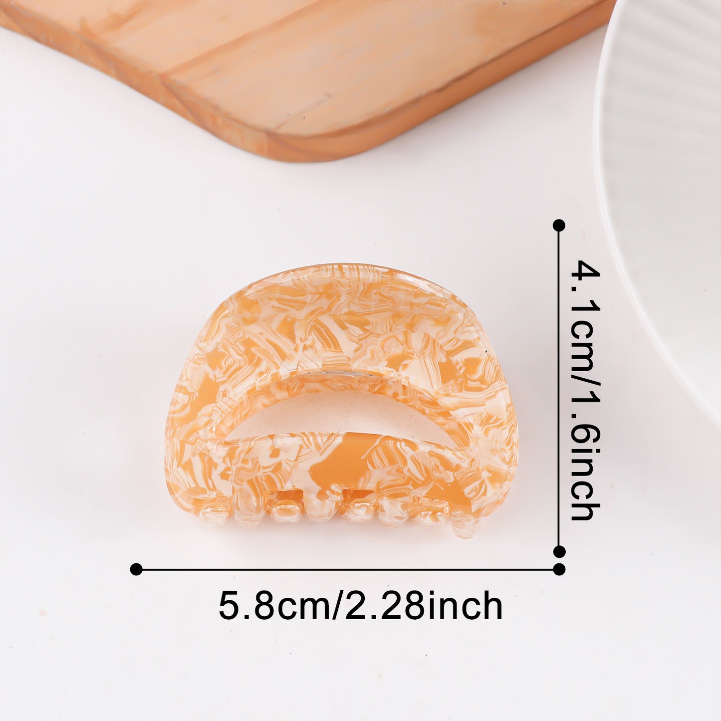 Retro Gradient Simple Hair Clip Shark Clip