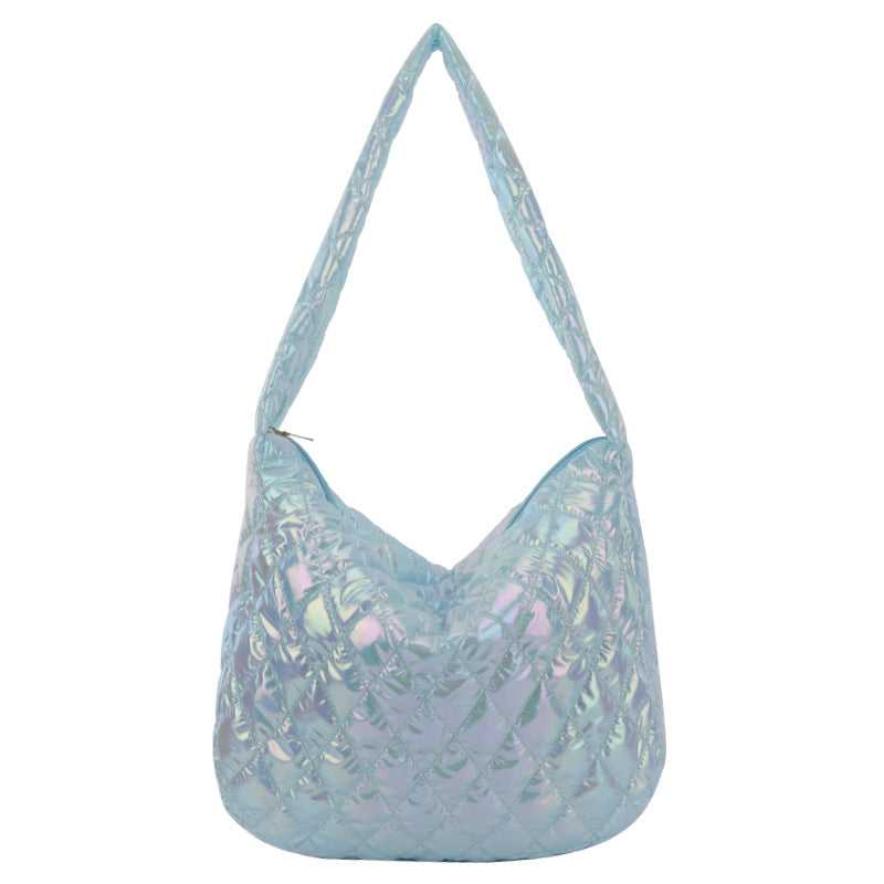 Women's Space Cotton Clothing Simple Casual Shoulder Tote Bag
