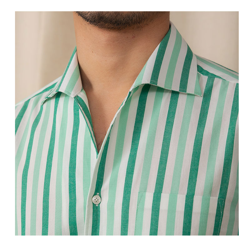 Men's Business Casual Cotton Striped Shirt