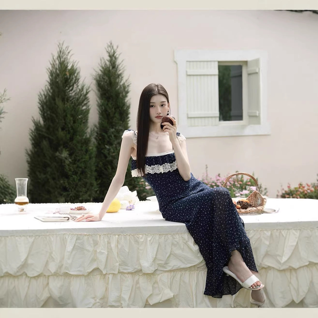Floral Slip Beach Vacation Style Elegant Maxi Dress