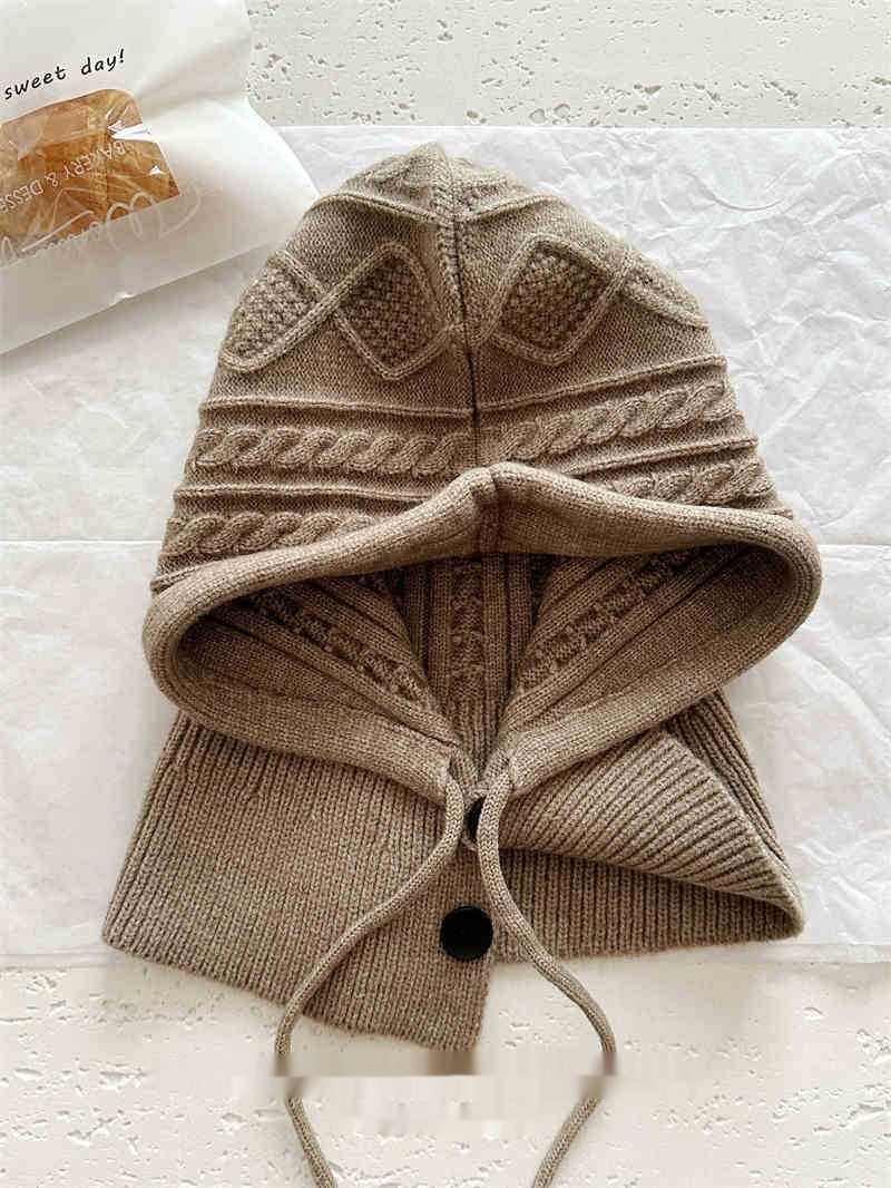 Female Casual Woolen Yarn Knitted Hat