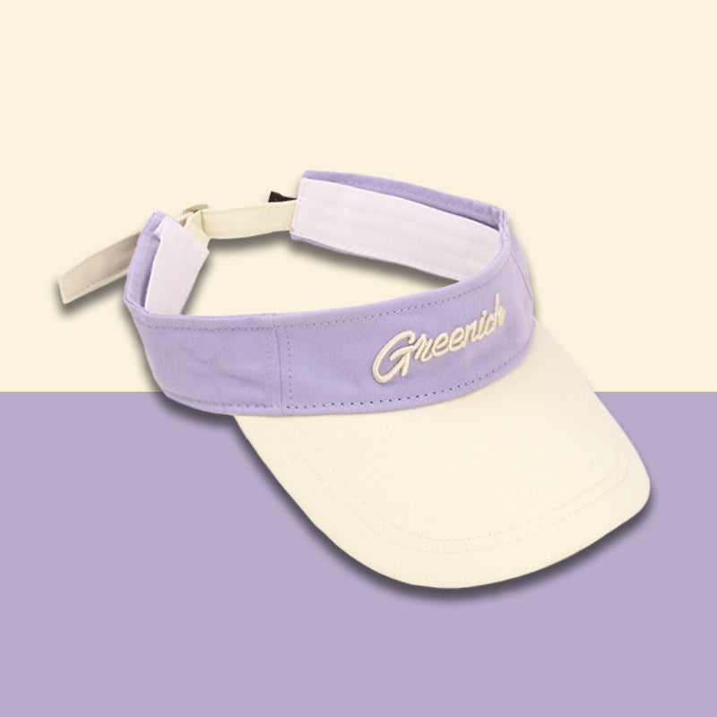Women's Letter Color Matching UV-proof Sun Hat