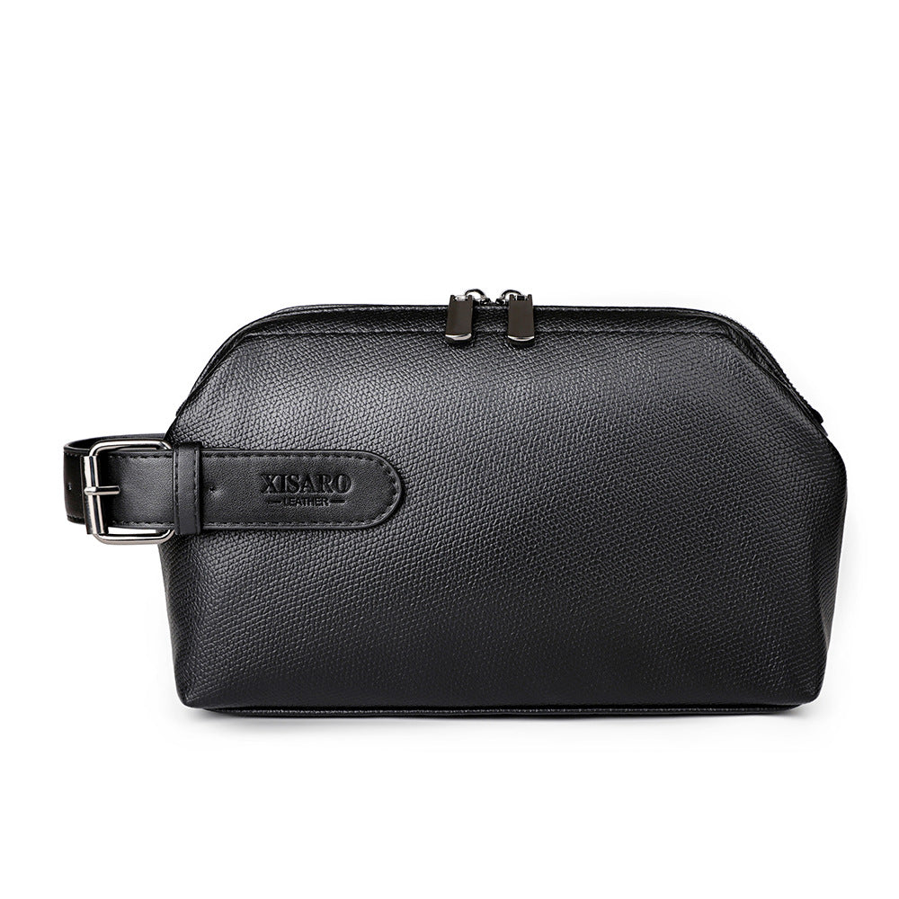 Large Capacity Business Casual Men's Soft Leather Handbag