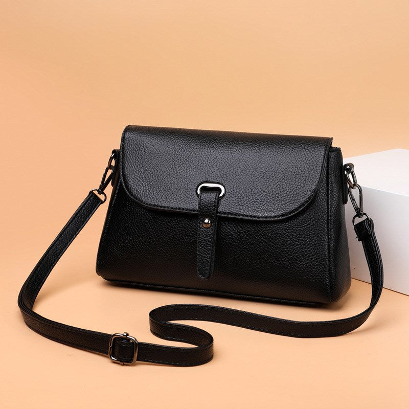 Middle-aged Women's Soft Leather Large Capacity Clutch Bag