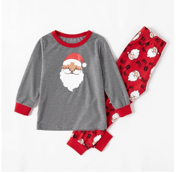 Julepyjamassæt med lange ærmer til forældre og børn med print