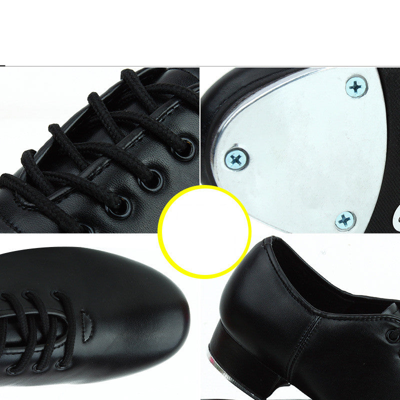Fashion Women's Faux Leather Soft Sole Tap Shoes