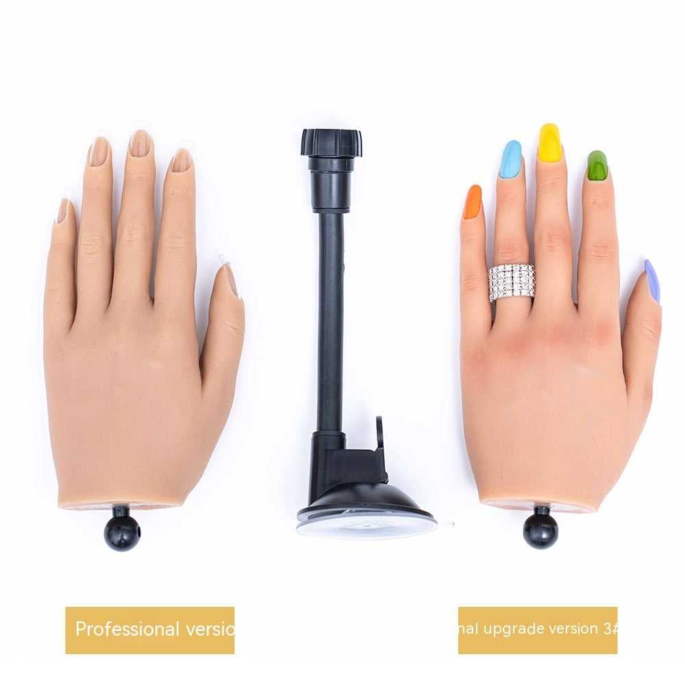 Manicure Practice Silica Gel Practice Prosthetic Hand Props Model