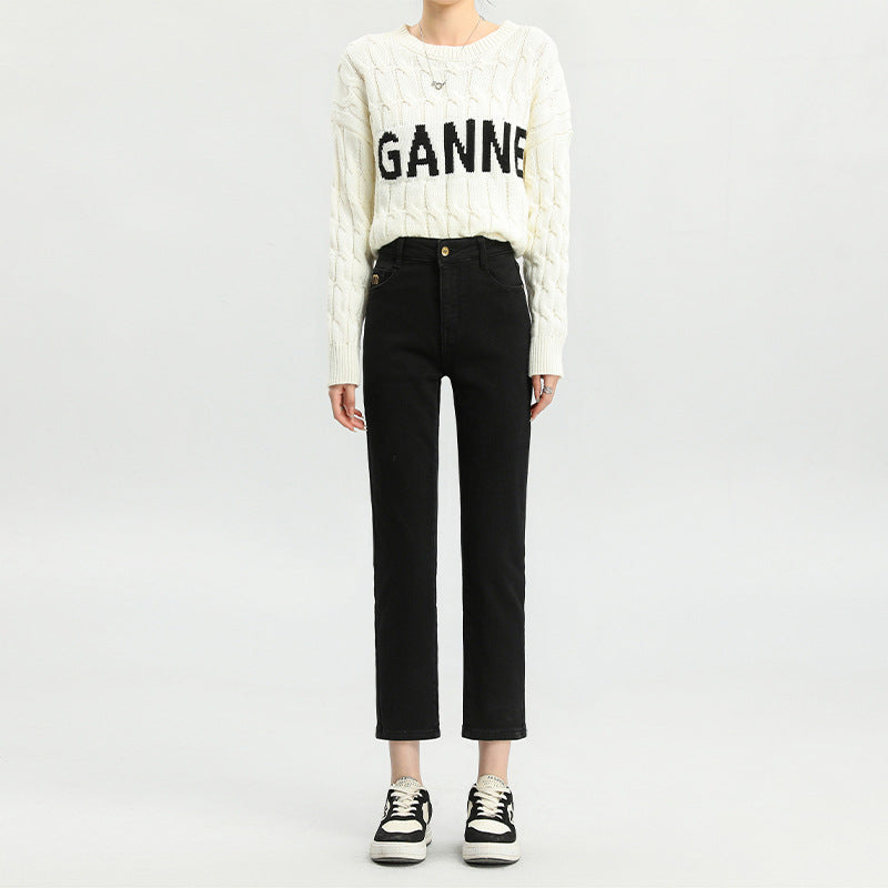 Women's Cropped Straight Dralon Jeans