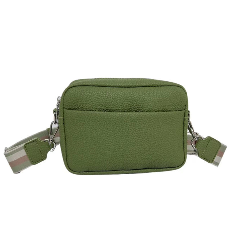 Women's Fashion Casual Solid Color PU Crossbody Bag