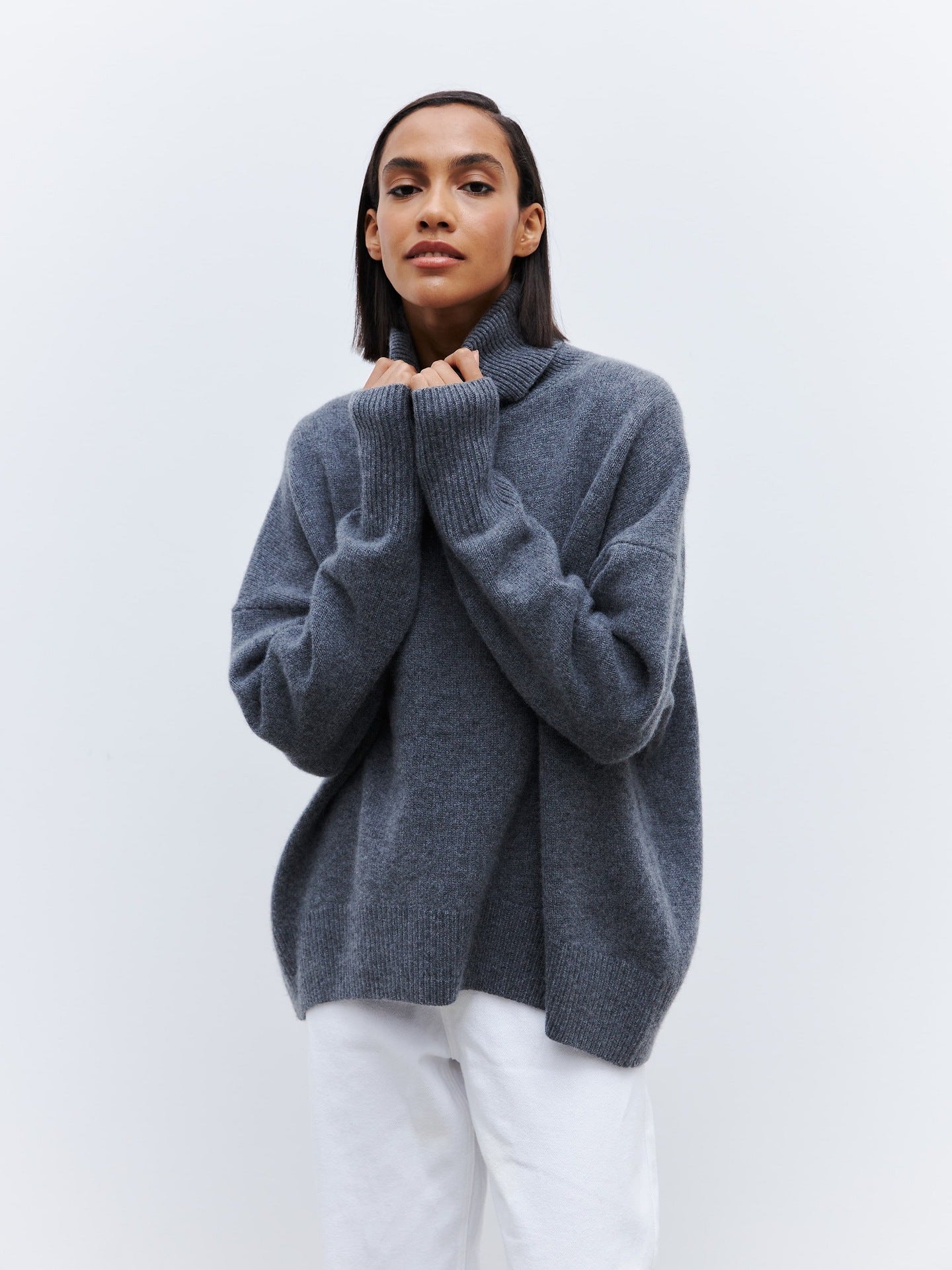 Women's Loose High Collar Autumn And Winter Anti-Pilling Sweater