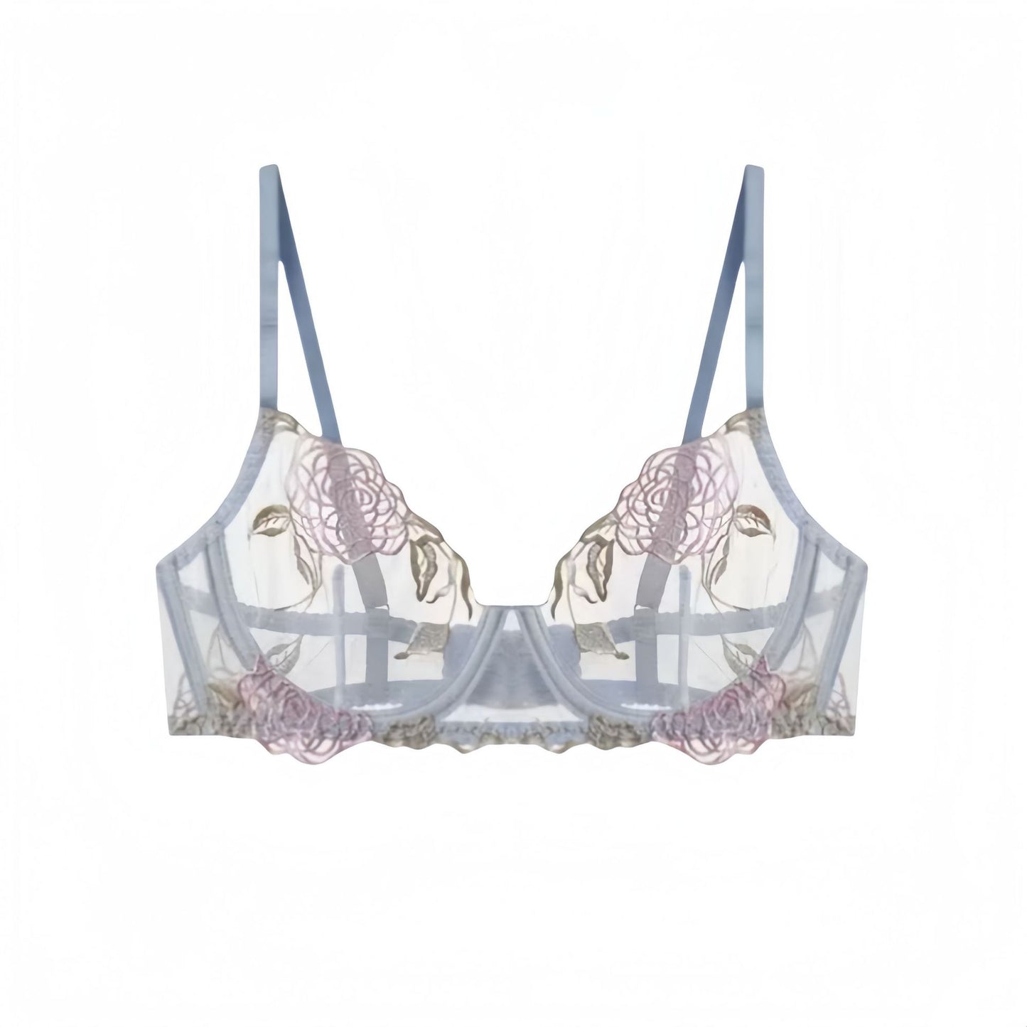 New Rose-embroidered Bra That Makes A Larger Bust Look Smaller For Women