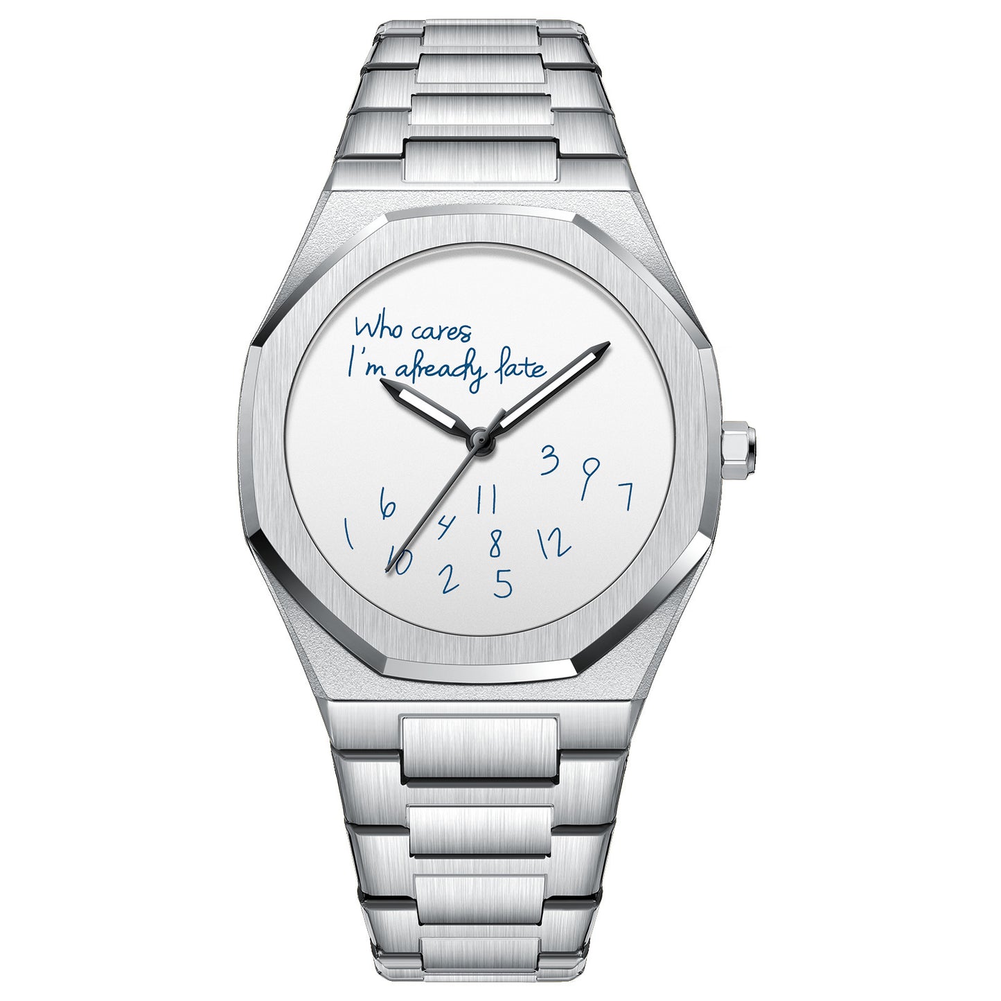 Digital Luminous Men's Table Simple Trend Octagonal Steel Watch