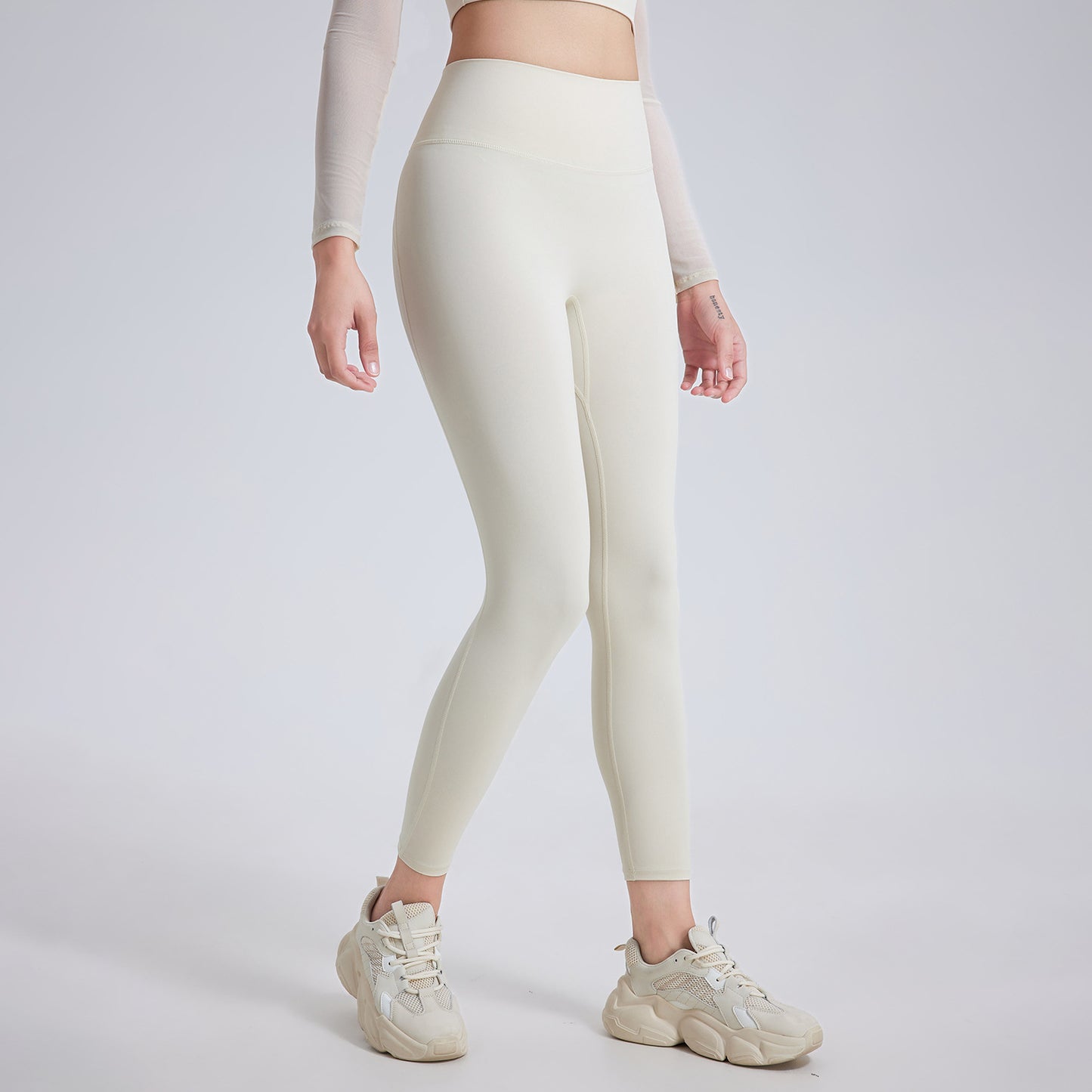 High Waist Peach Hip Lifting Nude Feel Yoga Pants Women