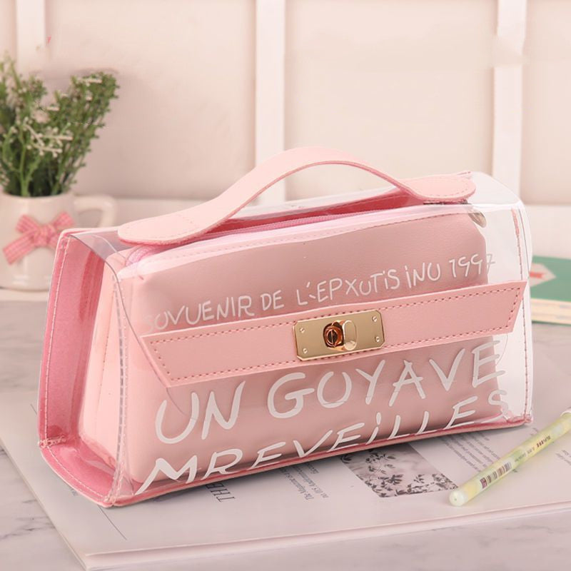 Small Daisy Transparent Pencil Case Stationery Box