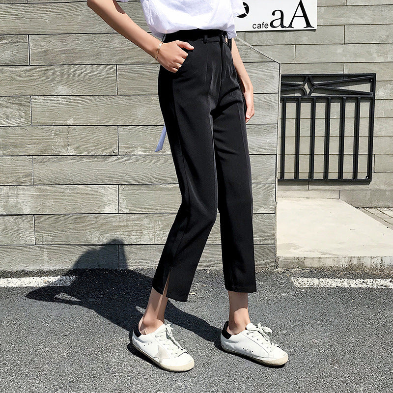Women's Loose And Thin Split-end Casual Harem Pants