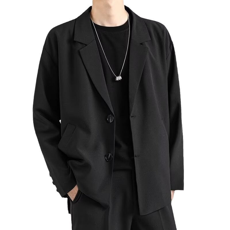 Casual Loose Trendy Pu Shuai Simple Men's Jacket